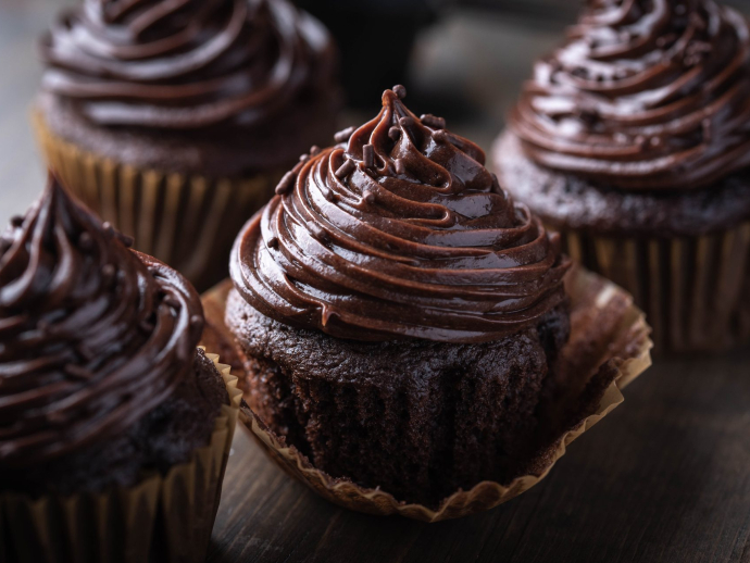 Cupcakes de chocolate