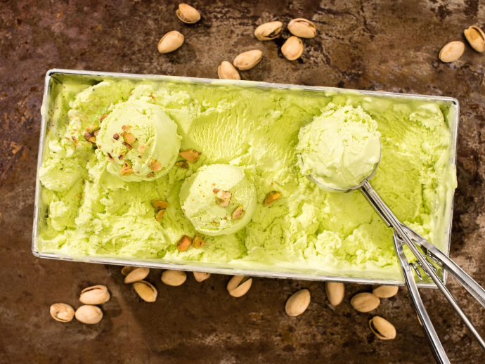Helado de pistacho