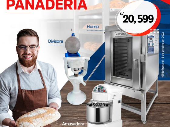 Horno + amasadora + divisora