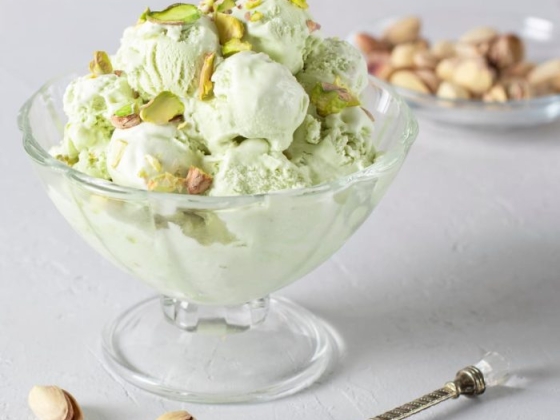 Helado de pistacho