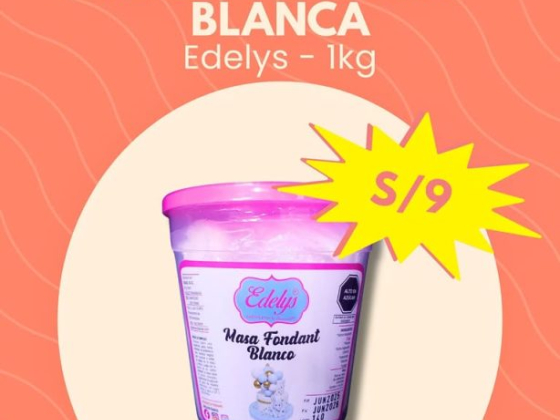 Masa fondant blanca Edelys 1 kg