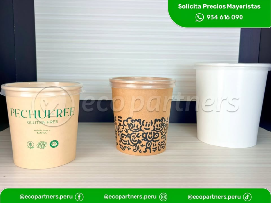 Envases para Helados o Sopas – 1/2 Litro & 1 Litro