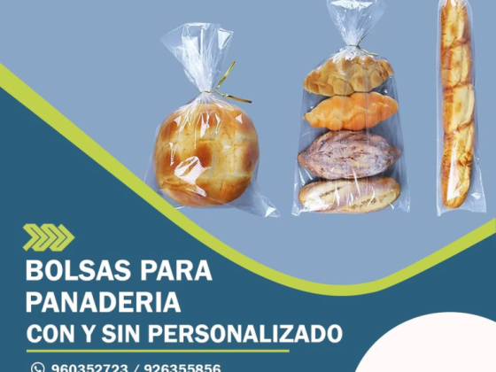 Bolsas para Panadería Con y Sin Personalizado